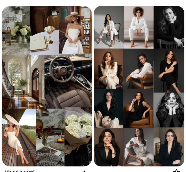 FoundHers Consulting refined brand mood board