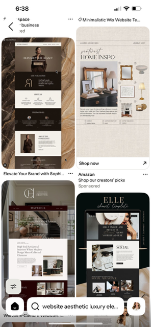 Minimal consulting website reference