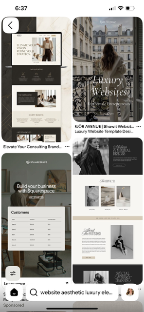 Luxury consulting website reference